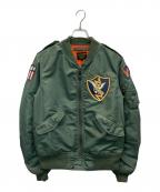 AVIREXアヴィレックス）の古着「L-2 FLYING TIGHERS」｜カーキ