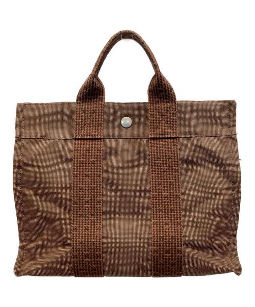 HERMES（エルメス）HERMES (エルメス) エールラインPMハンドバッグ ブラウンの古着・服飾アイテム