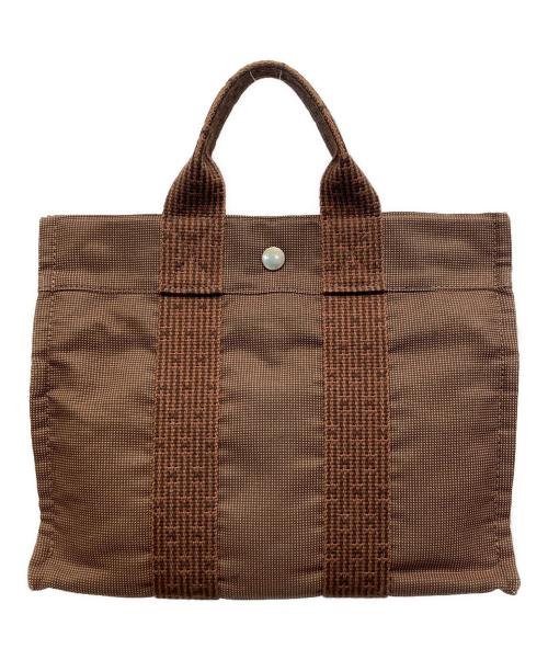 HERMES（エルメス）HERMES (エルメス) エールラインPMハンドバッグ ブラウンの古着・服飾アイテム