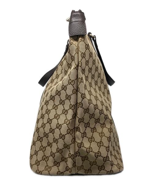 GUCCI（グッチ）GUCCI (グッチ) GGキャンバストートバッグ ベージュの古着・服飾アイテム