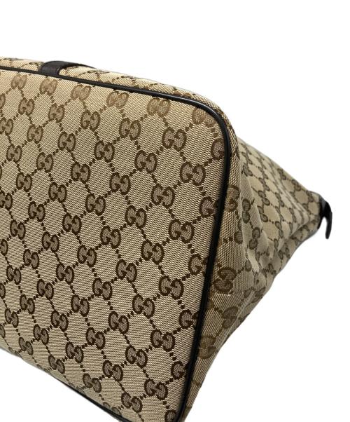 GUCCI（グッチ）GUCCI (グッチ) GGキャンバストートバッグ ベージュの古着・服飾アイテム