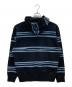 SUPREME (シュプリーム) STONE ISLAND (ストーンアイランド) Warp Stripe Hooded Sweatshirt ブラック サイズ:Ⅿ：32000円