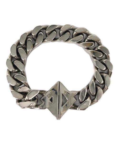 Dior（ディオール）Dior (ディオール) CDダイヤモンドチェーンリンク メタル シルバーの古着・服飾アイテム