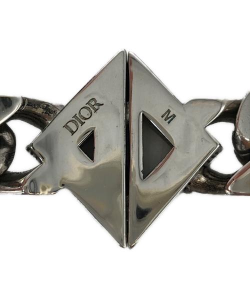Dior（ディオール）Dior (ディオール) CDダイヤモンドチェーンリンク メタル シルバーの古着・服飾アイテム