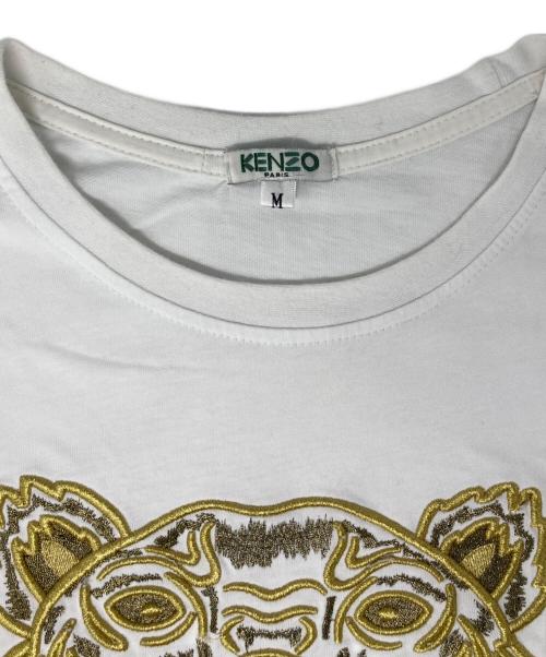 KENZO（ケンゾー）KENZO (ケンゾー) 刺繍Tシャツ ホワイト サイズ:Ⅿの古着・服飾アイテム