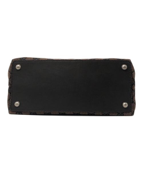 GUCCI（グッチ）GUCCI (グッチ) GGキャンバストートバッグ ブラウンの古着・服飾アイテム