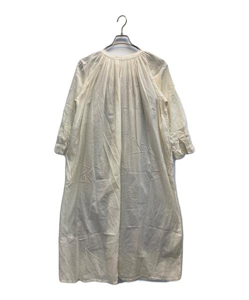 KAGURE（カグレ）KAGURE (カグレ) ギャザーブラウスワンピース アイボリー サイズ:Freeの古着・服飾アイテム