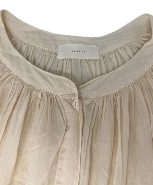 KAGURE（カグレ）KAGURE (カグレ) ギャザーブラウスワンピース アイボリー サイズ:Freeの古着・服飾アイテム