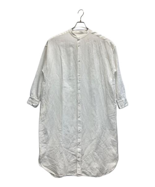 KAGURE（カグレ）KAGURE (カグレ) コットンリネンシャツワンピース ホワイト サイズ:-の古着・服飾アイテム