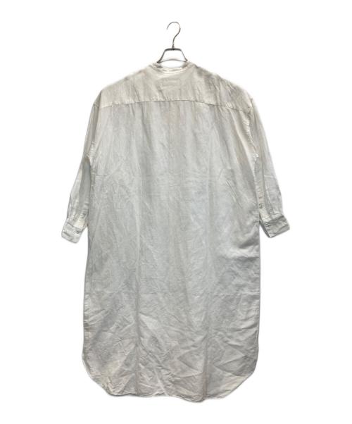 KAGURE（カグレ）KAGURE (カグレ) コットンリネンシャツワンピース ホワイト サイズ:-の古着・服飾アイテム