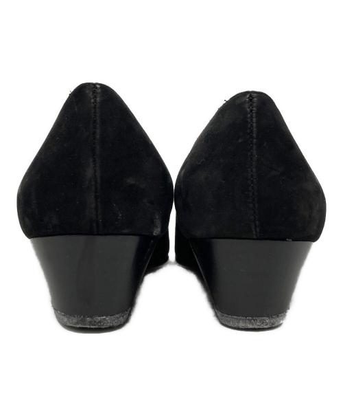 Salvatore Ferragamo（サルヴァトーレ フェラガモ）Salvatore Ferragamo (サルヴァトーレ フェラガモ) ヴァラリボンパンプス ブラック サイズ:5の古着・服飾アイテム