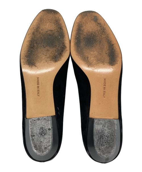 Salvatore Ferragamo（サルヴァトーレ フェラガモ）Salvatore Ferragamo (サルヴァトーレ フェラガモ) ヴァラリボンパンプス ブラック サイズ:5の古着・服飾アイテム