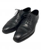 Crockett & Jonesクロケット＆ジョーンズ）の古着「内羽根ストレートチップシューズ」｜ブラック