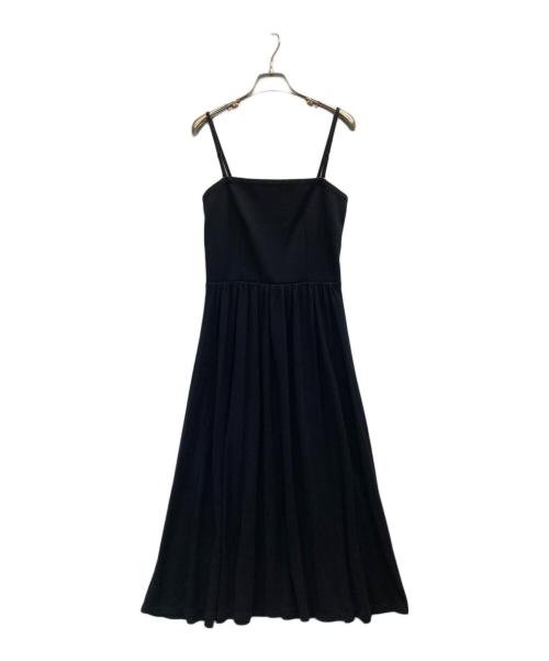 BORDERS at BALCONY（ボーダーズアットバルコニー）BORDERS at BALCONY (ボーダーズアットバルコニー) キャミソールワンピース ブラック サイズ:36の古着・服飾アイテム
