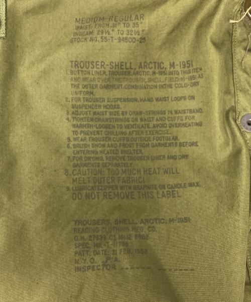 US ARMY（ユーエスアーミー）US ARMY (ユーエスアーミー) M-51カーゴパンツ オリーブ サイズ:MEDIUM-REGULARの古着・服飾アイテム