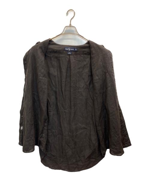 RALPH LAUREN（ラルフローレン）RALPH LAUREN (ラルフローレン) BLAKEリネンシャツ ブラック サイズ:Mの古着・服飾アイテム