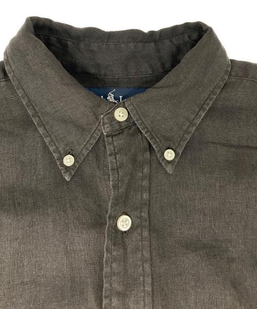 RALPH LAUREN（ラルフローレン）RALPH LAUREN (ラルフローレン) BLAKEリネンシャツ ブラック サイズ:Mの古着・服飾アイテム