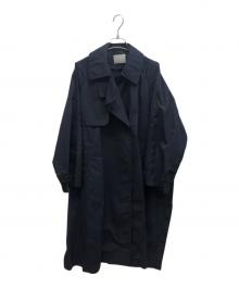 IENA（イエナ）の古着「Pe/ポプリンオーバートレンチコート」｜ネイビー