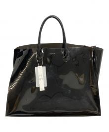 J.B.ATTIRE（ジェービーアトリエ）の古着「エナメルトートバッグ」｜ブラック