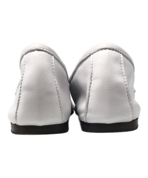 CORSO ROMA 9（コルソローマノーヴェ）CORSO ROMA 9 (コルソローマノーヴェ) ペニーローファー ホワイト サイズ:36の古着・服飾アイテム