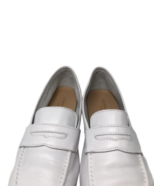CORSO ROMA 9（コルソローマノーヴェ）CORSO ROMA 9 (コルソローマノーヴェ) ペニーローファー ホワイト サイズ:36の古着・服飾アイテム