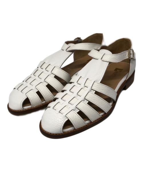 PASCUCCI（パスクッチ）PASCUCCI (パスクッチ) グルカサンダル ホワイト サイズ:36の古着・服飾アイテム