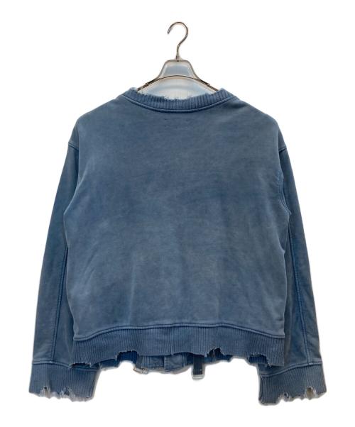 Deny umamiism（ウマミズム）Deny umamiism (ウマミズム) used加工ボンバージャケット ブルー サイズ:Sの古着・服飾アイテム