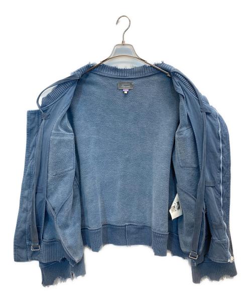 Deny umamiism（ウマミズム）Deny umamiism (ウマミズム) used加工ボンバージャケット ブルー サイズ:Sの古着・服飾アイテム