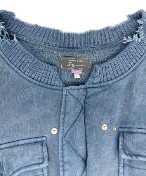 Deny umamiism（ウマミズム）Deny umamiism (ウマミズム) used加工ボンバージャケット ブルー サイズ:Sの古着・服飾アイテム