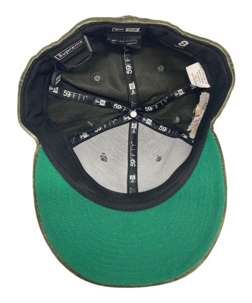 SUPREME（シュプリーム）Supreme (シュプリーム) New Era (ニューエラ) Velour Box Logo カーキ サイズ:8の古着・服飾アイテム