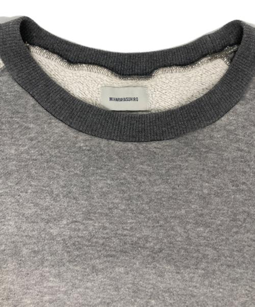 MIHARA YASUHIRO（ミハラヤスヒロ）MIHARA YASUHIRO (ミハラヤスヒロ) ダメージ加工スウェット グレー サイズ:36の古着・服飾アイテム