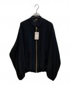 MUSE de Deuxieme Classeミューズ ドゥーズィエム クラス）の古着「Lightダブルクロスブルゾン」｜ブラック