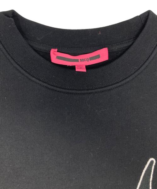MCQ（マックキュー）MCQ (マックキュー) 胸刺繍クルーネックスウェット ブラック サイズ:Sの古着・服飾アイテム