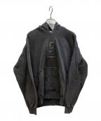 THE BLACK EYE PATCHブラックアイパッチ）の古着「取扱注意刺繍ロゴパーカー」｜ブラック