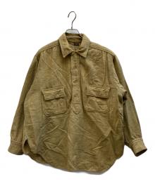 O.D.STANDARD（オーディー・スタンダード）の古着「ウールチンストプルオーバーシャツ」｜カーキ