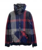 BLACK LABEL CRESTBRIDGEブラックレーベル クレストブリッジ）の古着「ジップパーカー」｜ネイビー×グレー