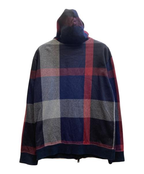 BLACK LABEL CRESTBRIDGE（ブラックレーベル クレストブリッジ）BLACK LABEL CRESTBRIDGE (ブラックレーベル クレストブリッジ) ジップパーカー ネイビー×グレー サイズ:Mの古着・服飾アイテム