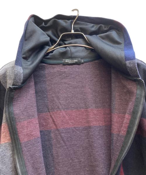 BLACK LABEL CRESTBRIDGE（ブラックレーベル クレストブリッジ）BLACK LABEL CRESTBRIDGE (ブラックレーベル クレストブリッジ) ジップパーカー ネイビー×グレー サイズ:Mの古着・服飾アイテム