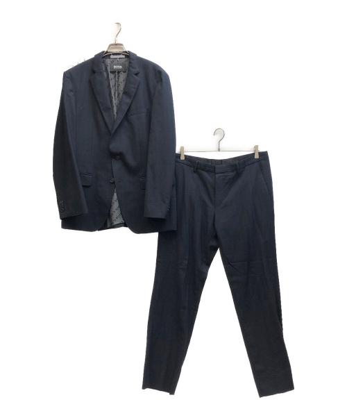 BOSS HUGO BOSS（ボス ヒューゴボス）BOSS HUGO BOSS (ボス ヒューゴボス) セットアップスーツ ネイビー サイズ:50の古着・服飾アイテム