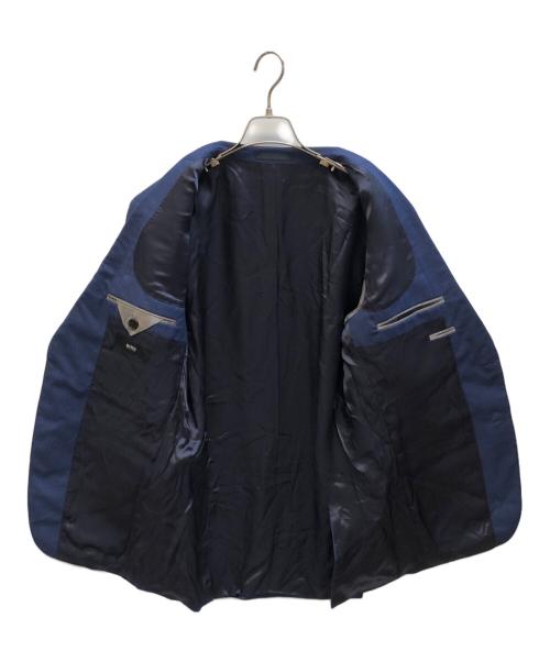 BOSS HUGO BOSS（ボス ヒューゴボス）BOSS HUGO BOSS (ボス ヒューゴボス) セットアップスーツ ブルー サイズ:50の古着・服飾アイテム
