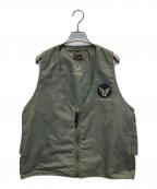 US AIR FORCEユーエスエアフォース）の古着「E-1 ラジオベスト」｜オリーブ