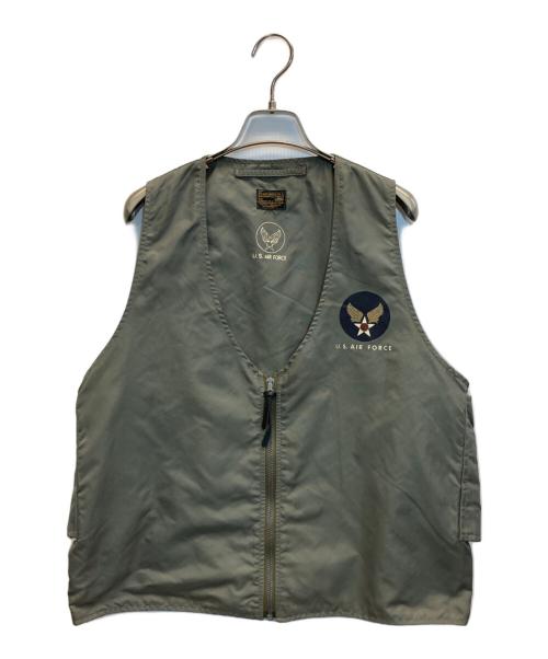 US AIR FORCE（ユーエスエアフォース）US AIR FORCE (US空軍) E-1 ラジオベスト オリーブ サイズ:Lの古着・服飾アイテム
