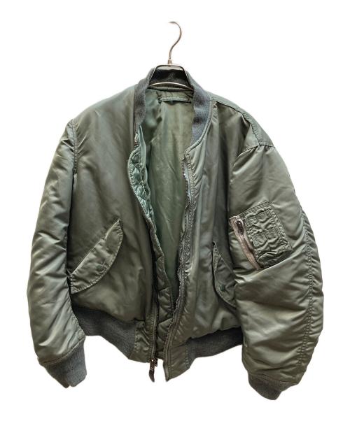 US ARMY（ユーエスアーミー）US ARMY (ユーエスアーミー) 86年製 ALPHA社 MA-1ジャケット オリーブ サイズ:MEDIUMの古着・服飾アイテム