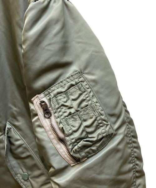 US ARMY（ユーエスアーミー）US ARMY (ユーエスアーミー) 86年製 ALPHA社 MA-1ジャケット オリーブ サイズ:MEDIUMの古着・服飾アイテム