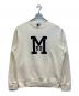 MONCLER（モンクレール）の古着「22AW フロッキーロゴスウェット」｜アイボリー