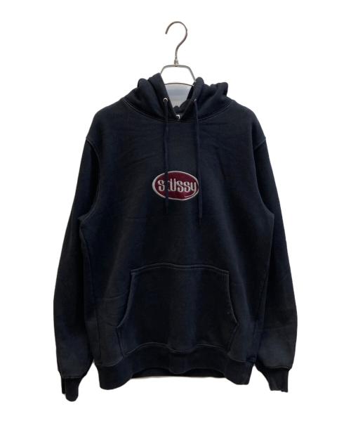 stussy（ステューシー）stussy (ステューシー) Basic Stussy Hoodie ブラック サイズ:Mの古着・服飾アイテム