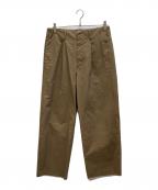 AURALEEオーラリー）の古着「HIGH COUNT CLOTH WIDE PANTS」｜ベージュ