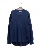 nanamicaナナミカ）の古着「長袖ワッフルカットソー」｜ネイビー