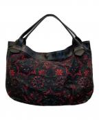 Y'sワイズ）の古着「16AW かすみ花刺ハンドバッグ」｜ブラック