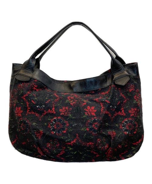 Y's（ワイズ）Y's (ワイズ) 16AW かすみ花刺ハンドバッグ ブラックの古着・服飾アイテム